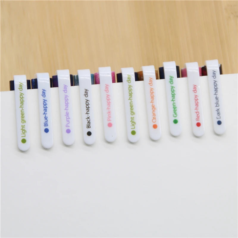 10-Piece Creative Starry Night Gel Pen Set – 0.5mm Multicolor Pens