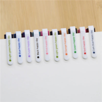 10-Piece Creative Starry Night Gel Pen Set – 0.5mm Multicolor Pens