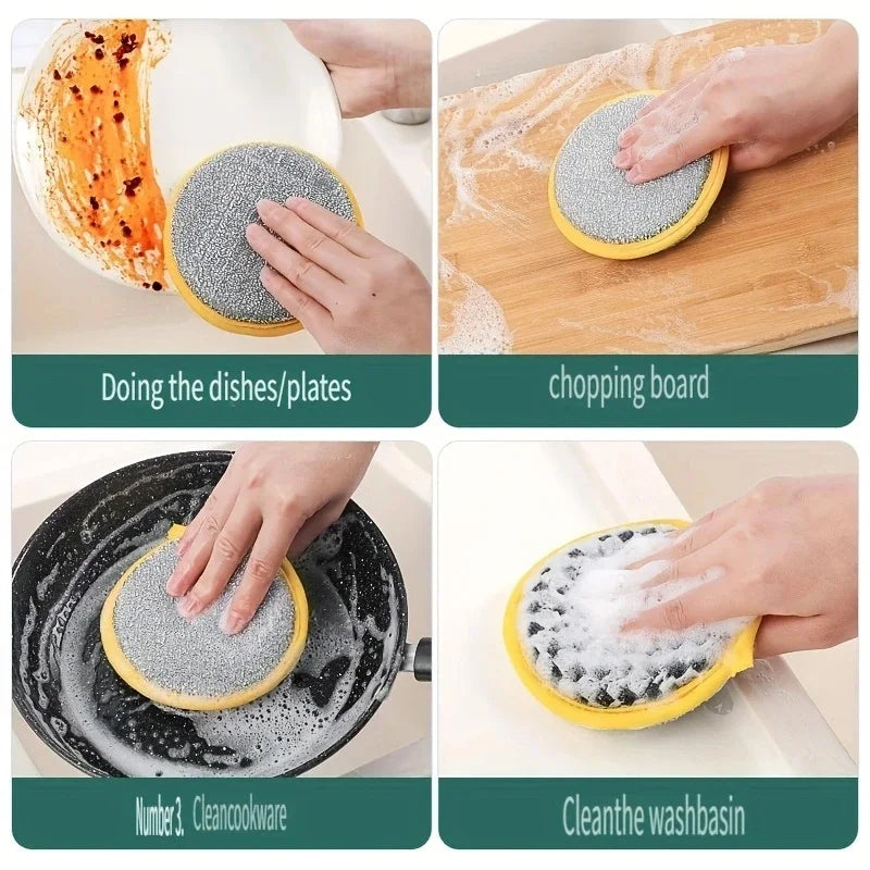 10-Pack Multipurpose Cleaning Sponges – Heavy-Duty Scrubbers