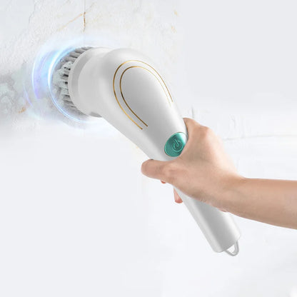 Electric Spin Cleaning Brush with Multiple Brush Heads
