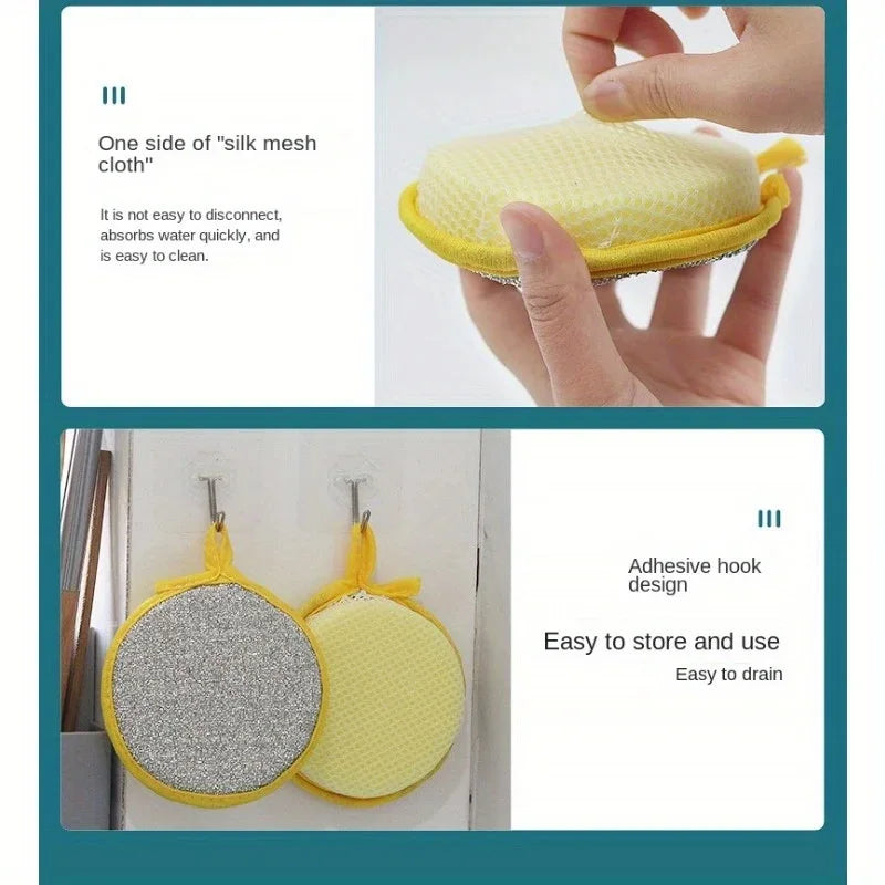 10-Pack Multipurpose Cleaning Sponges – Heavy-Duty Scrubbers