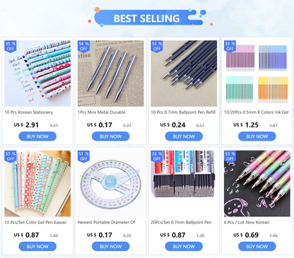10-Piece Creative Starry Night Gel Pen Set – 0.5mm Multicolor Pens