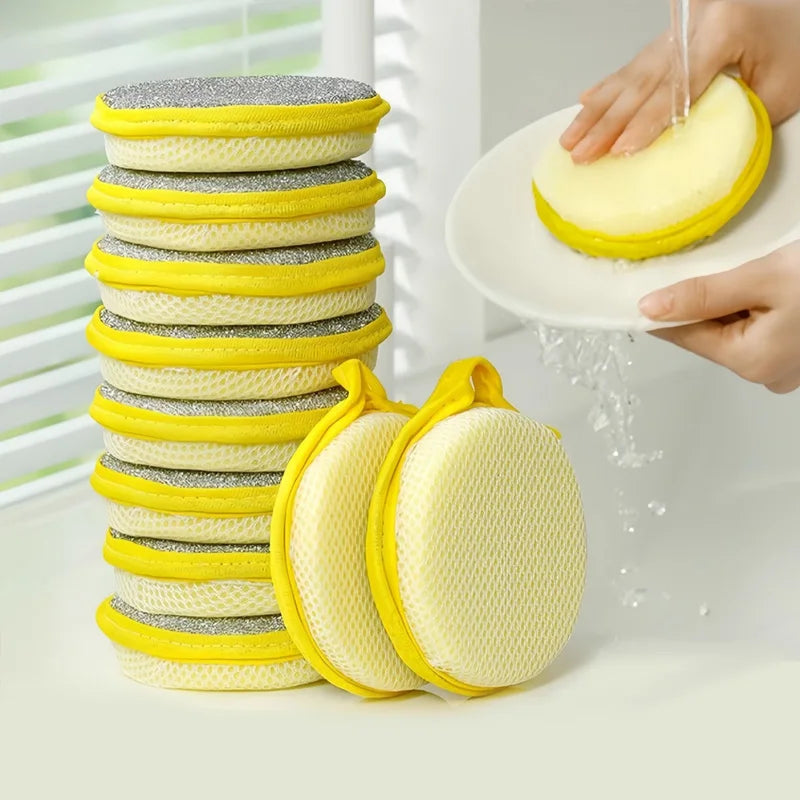 10-Pack Multipurpose Cleaning Sponges – Heavy-Duty Scrubbers