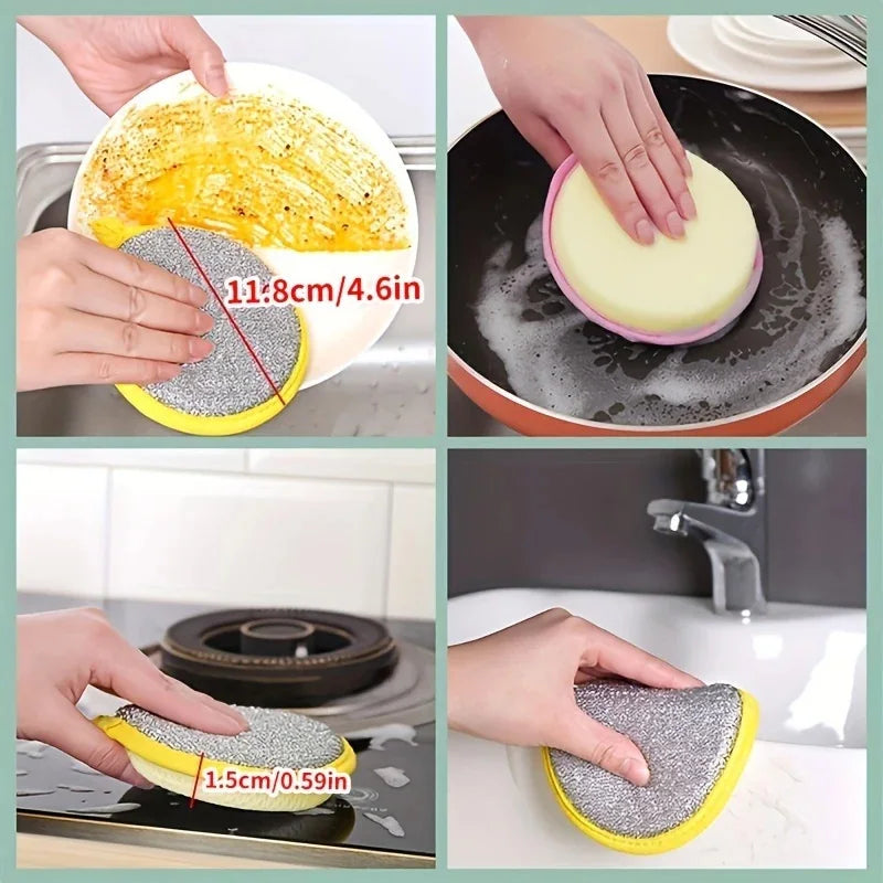 10-Pack Multipurpose Cleaning Sponges – Heavy-Duty Scrubbers